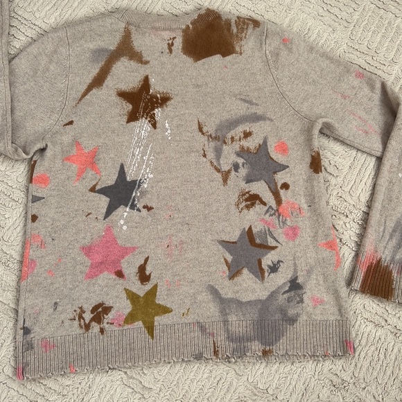 Lisa Todd Super Nova Sweater In Birch, 100% cashmere sweater, Size Medium, EUC - Picture 13 of 16